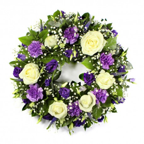 Blue ans white Wreath SYM-316