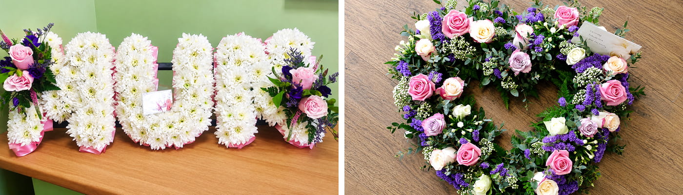 Funeral flowers from The Garden Shop Florist in Whitley Bay