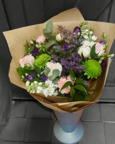 Lavender Meadow - Rustic country style flowers delivered today by The Garden Shop Florist Whitley Bay. Order today online flower delivery.