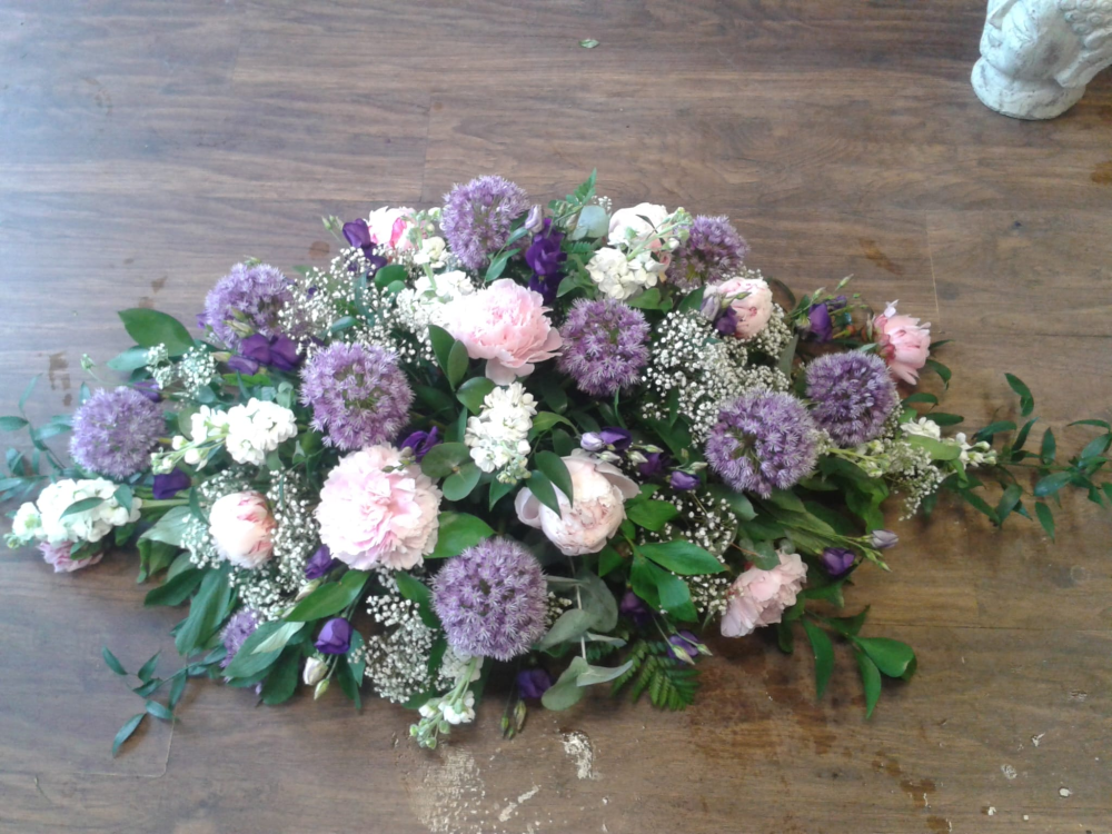 Pastel  funeral Spray