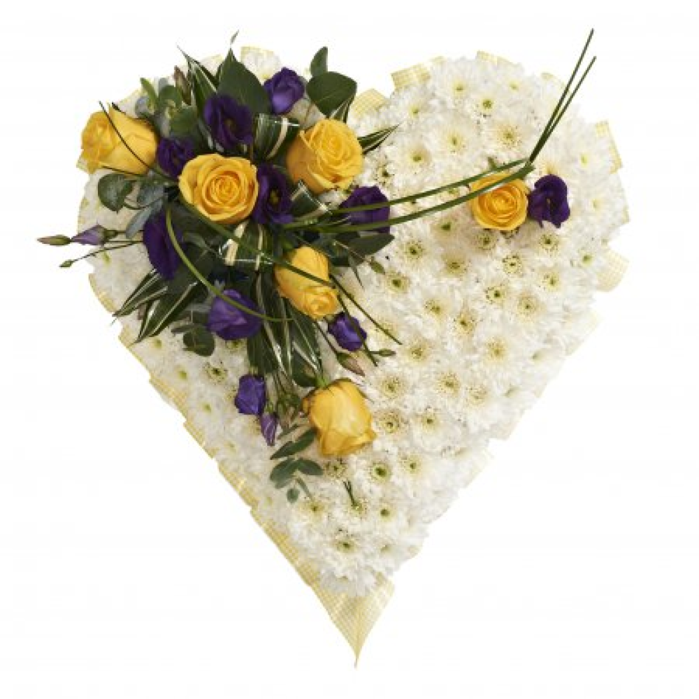 Classic based heart with top spray