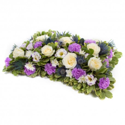 Open style pillow - Funeral flowers made to order and delivered in Whitley Bay by The Garden Shop Florist. Order online today